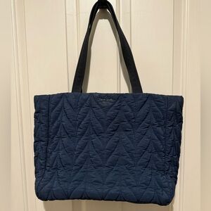 Kate Spade navy quilted tote
